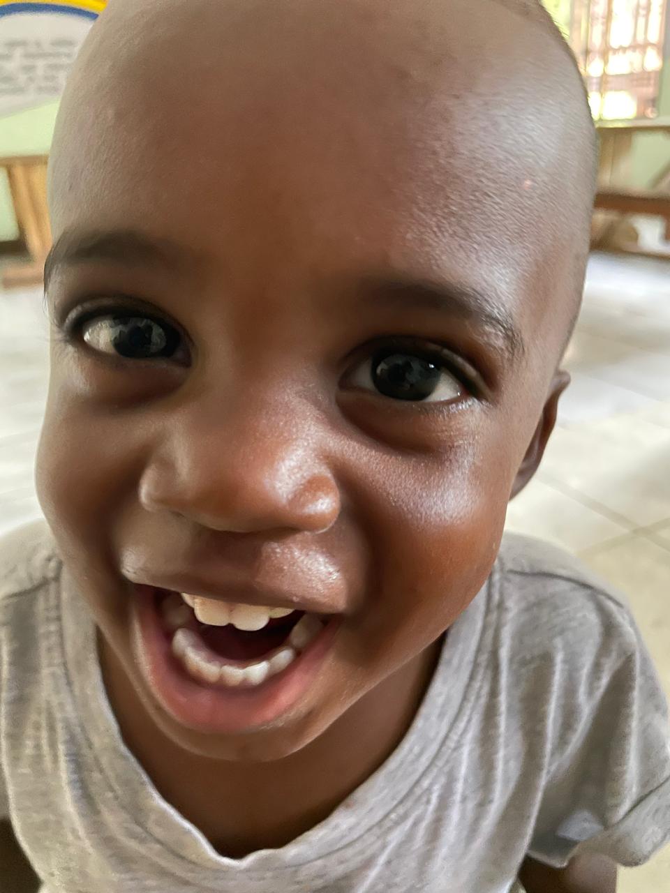 Baby smiling