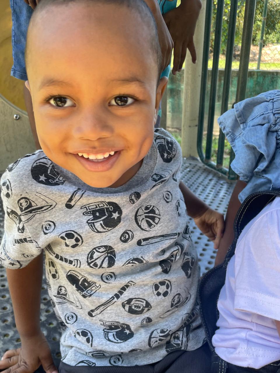 Boy smiling